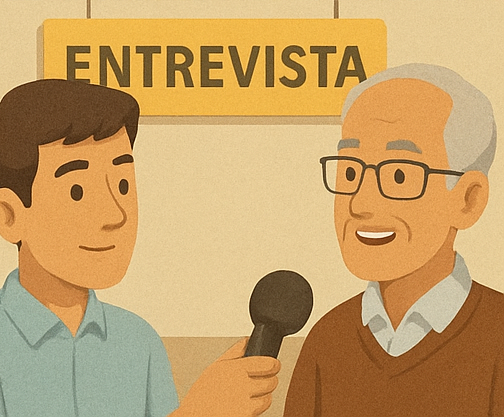 An ilustration about interviews